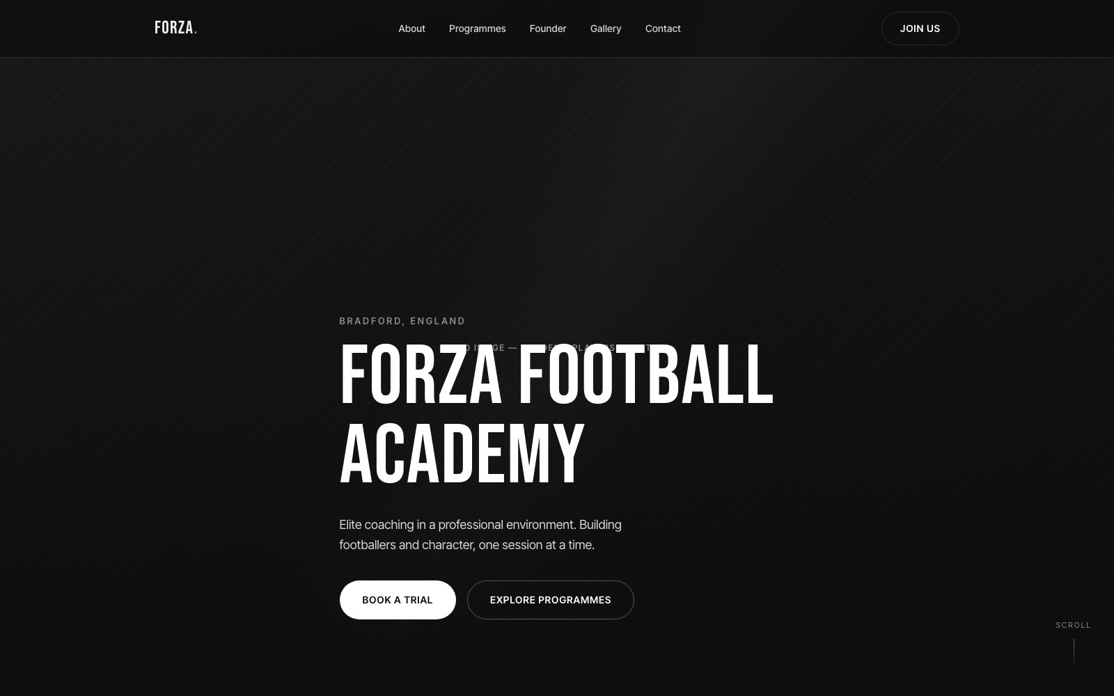 Forza Football website screenshot