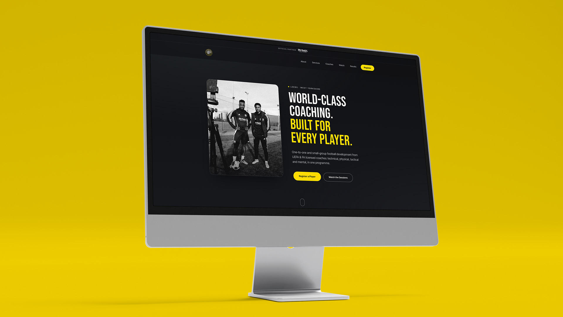 Ultimate Football Performance website screenshot